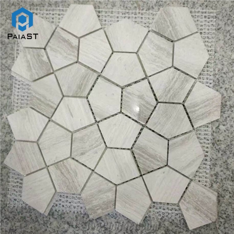 Water Jet Marble Mosaic For Home Wall Decoration