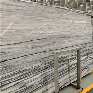 Wavy Jade Grey With White Marble Slab For Wall