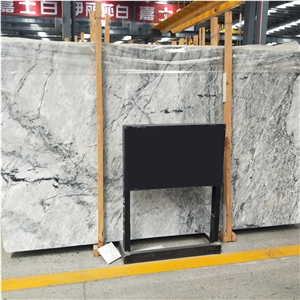 White Marble With Blue Veins For Background Wall