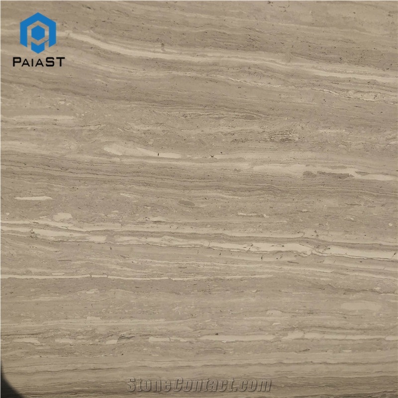 Natural White Wood Travertine Slabs For Wall Flooring Cover