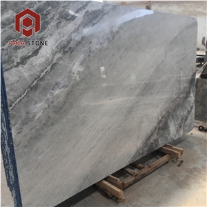 Yobo White Marble With Gray Veins Slab