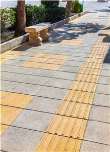 Groove Tactile Landscaping Pavement