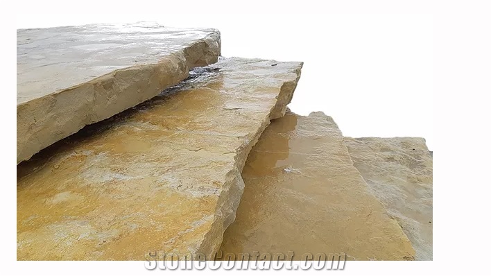 Rustic Limestone Large Slabs for Garden Stairs