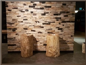 Petrified Wood Stone Pedestal Wash Basins