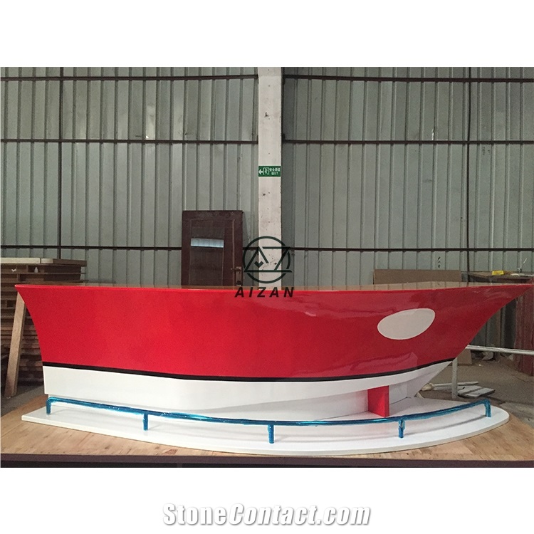 Boat Shaped Bar Counter Design