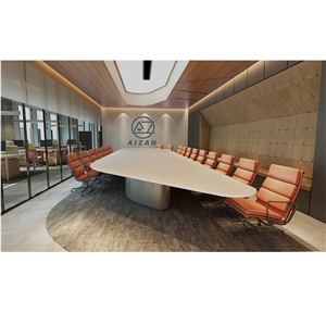 Large Modern Boardroom Conference Table