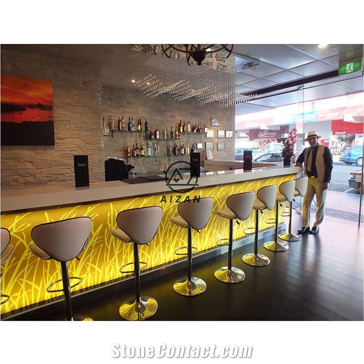 Luxury Led Club Bar Restaurant Bar Counter