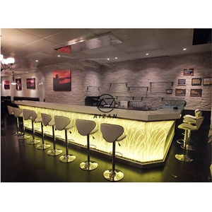 Luxury Led Club Bar Restaurant Bar Counter