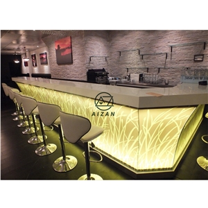 Luxury Led Restaurant Bar Counter Top