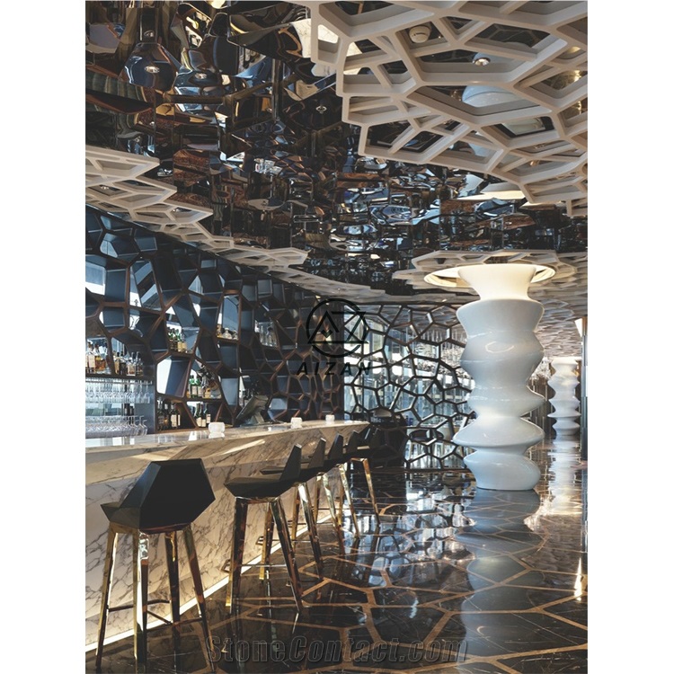 Modern Diamond Design Restaurant Hotel Bar Counter