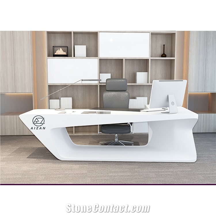 Office Table White Desk, Contemporary Office Table Desk