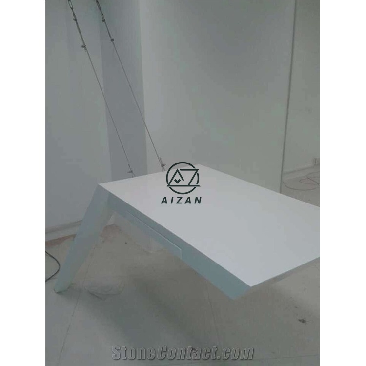 Modern White Office Table Custom Furniture