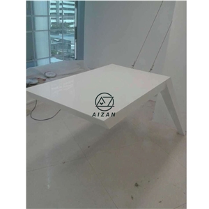 Modern White Office Table Custom Furniture