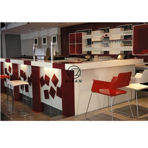 Red Bar Counter Restaurant Bar Counter