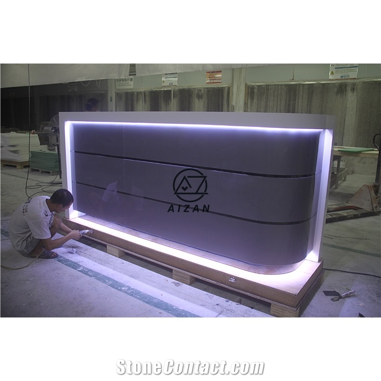 Solid Surface Bar Reception Desk Counter