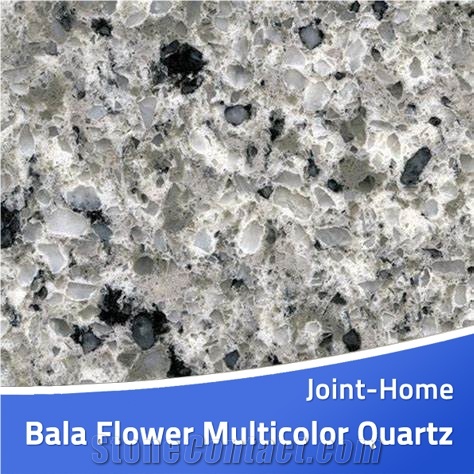 Bala Flower Multicolor Quartz Stone Slabs Tiles