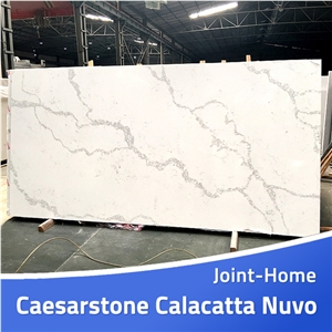 Caesarstone Calacatta Nuvo White Quartz Slabs Tile