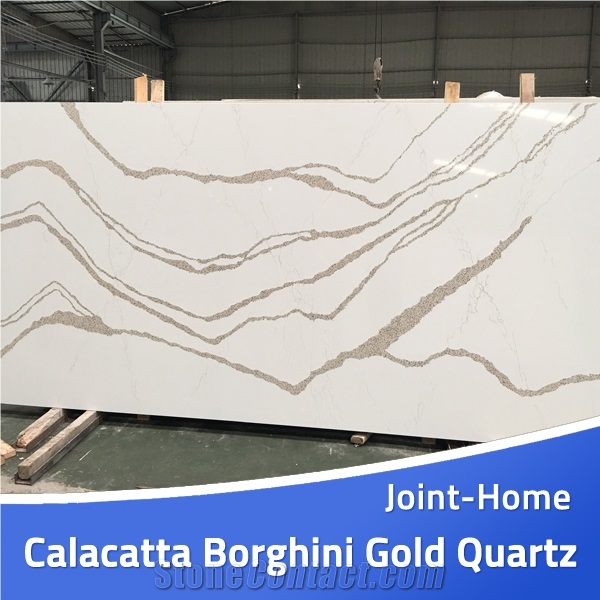 Calacatta Borghini Gold Quartz Slabs