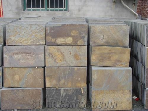 China Cheap Rusty Culture Stone Floor Tiles