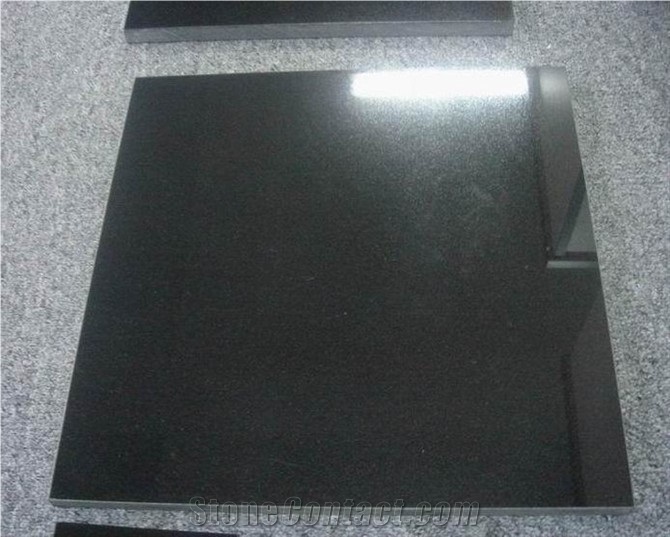 Chinese Cheap Absolute Black Granite Tiles Slabs