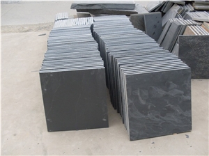 Chinese Outdoor Black Riven Slate Paver Stone
