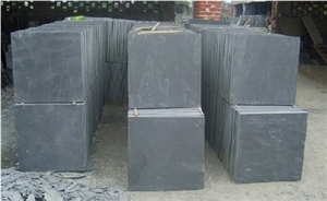 Chinese Outdoor Black Riven Slate Paver Stone