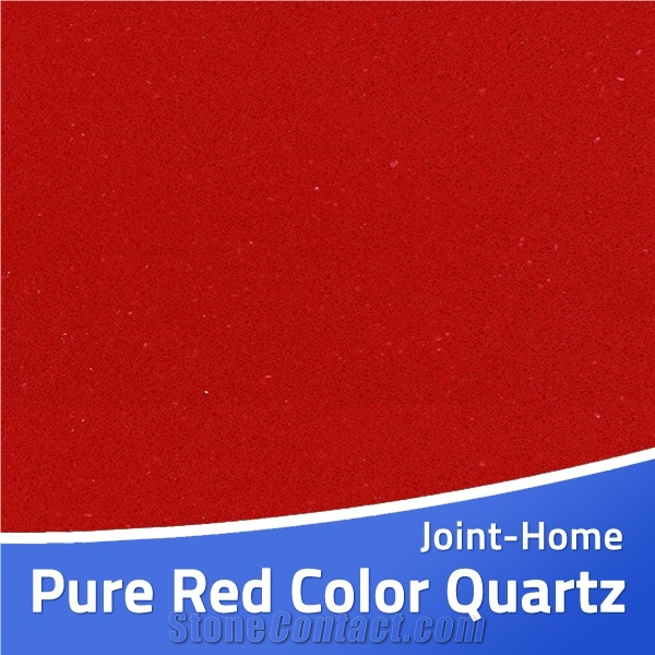 Pure Red Quartz Slabs 12mm 15mm 18mm 20mm 30mm