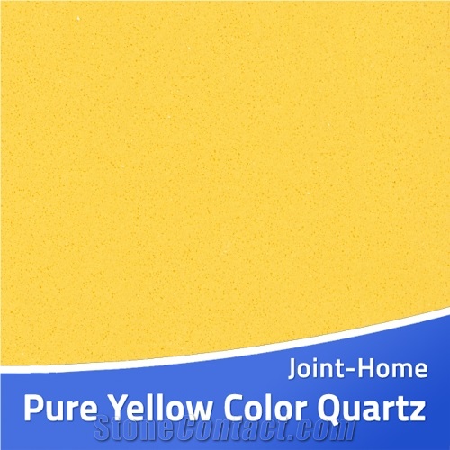 Pure Yellow Quartz Stone Slabs for Countertops