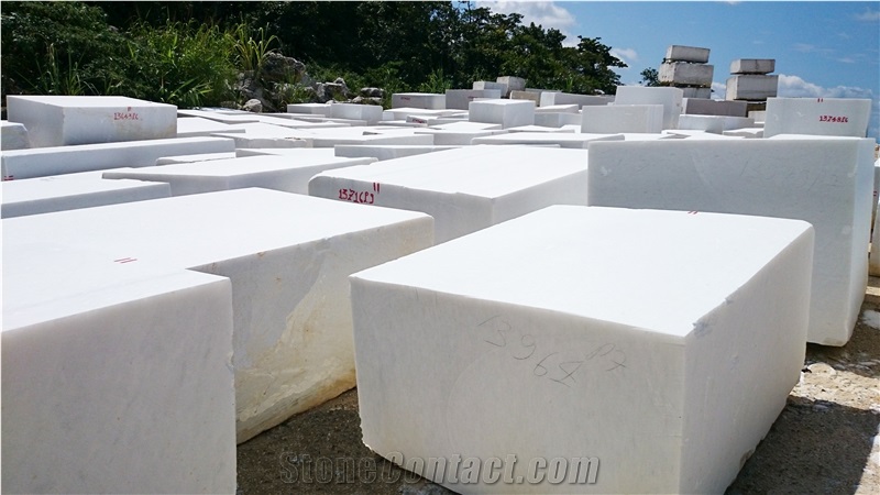 Viet Nam White Marble Blocks