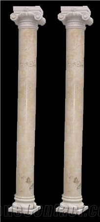 Carved Marble Corinthian Column Pillar Roman