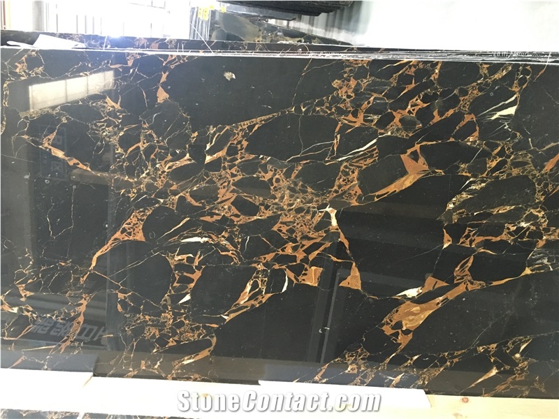Lower Price Black Potoro Marble Slabs/Tiles
