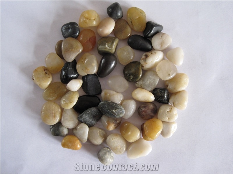 Mixed Color River Stone Cheap Stone Pebble