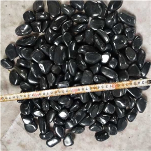 Polished Black Pebble Stone, Washed Pebble