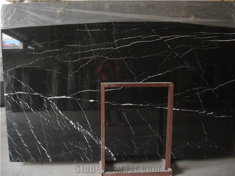Top Quality Black Marquina Marble Slabs/Tiles