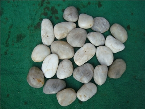 White Natural River Pebble Stone for Gardening