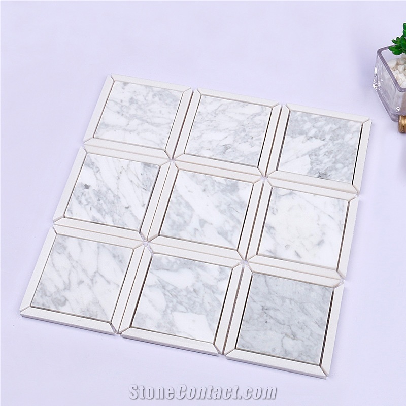 Bianco Sievc White Mosaic Greek Crystal
