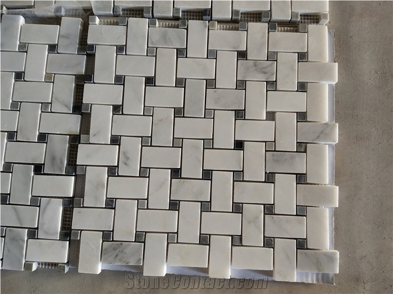 Oriental White Marble Mosaic Floor Wall Tiles