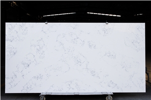 White Calacatta Carrara Quartz Countertops Slabs