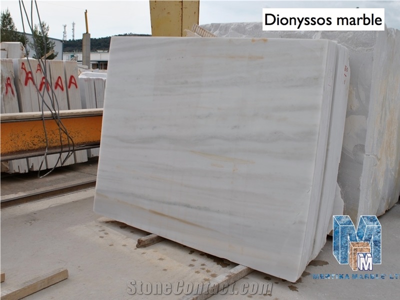 Dioniso Semi White Grey Marble Polished Slabs Tile