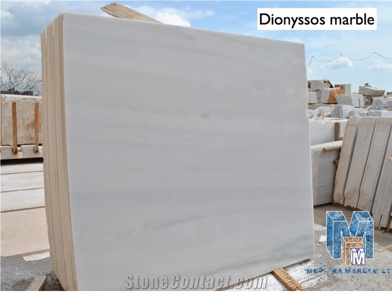 Dionyssos White Marble Polished Slabs & Tiles