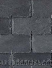 Roofing Tiles - Black Pompeu Slate Roof Tiles