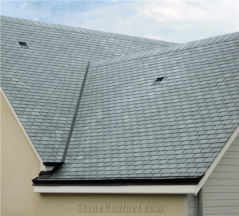 Roofing Tiles - Grey Green Slate Roof Tiles