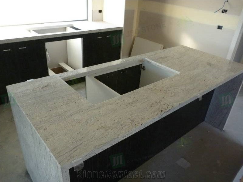 New River White Granite Prefab Countertop