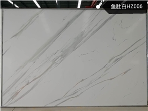 Calatata White Engineer Stone Artificial Marble