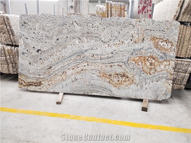 Dragon Gold Granite Countertop Prefabrication