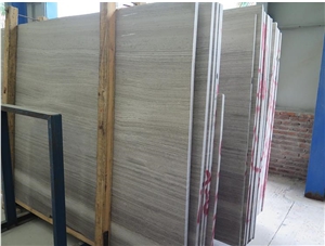 Grey Wood Grain Marble For Wall Floor