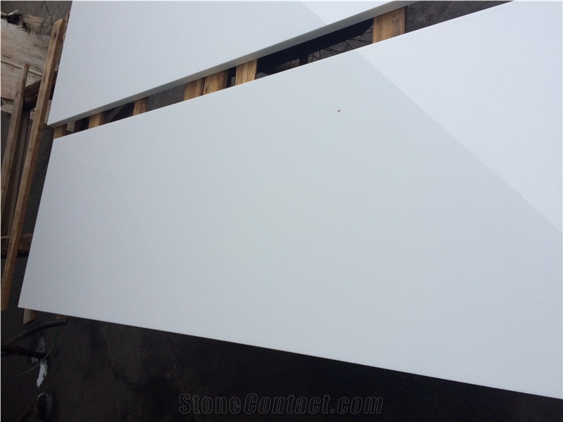 Nano Microite Pure White for Kitchentop Slabs, Tiles