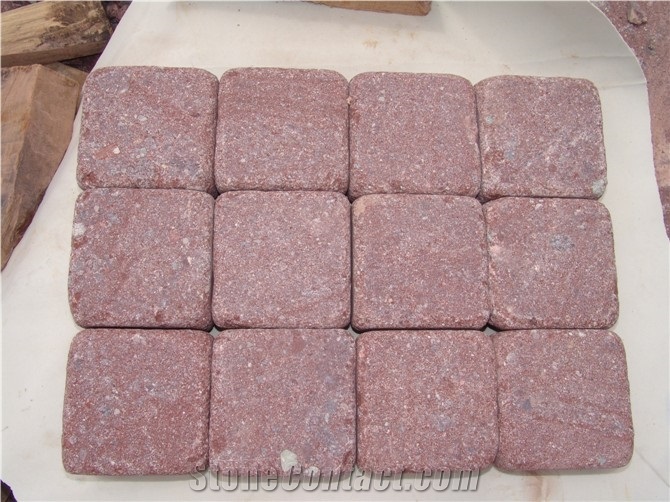 Porphyry Red Dayang Red Cube Stone Paving Stone