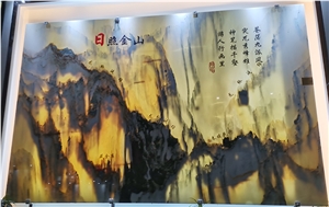 Wall Decor Shanshui White Marble