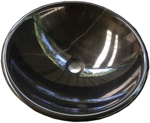 YUANDA Black Stone Marble Wash Basins